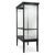 Black Display Cabinet in Wood Veneer and Clear Glass For Sale - Image 3 of 7