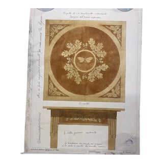 Antique Fine Art-Table Drawing (1910-Venice, Italy) For Sale