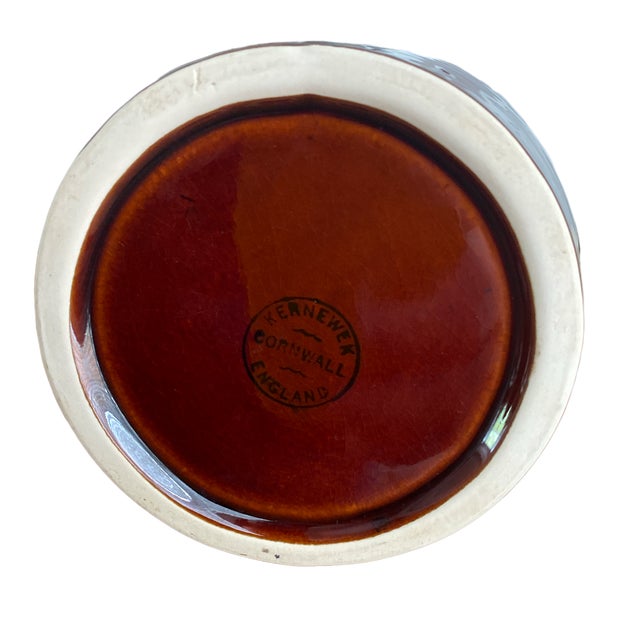 Large Vintage Kernewek Cornish Pottery Large Salt Pig Chairish