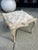Vintage Faux Bois Wood Stool With Newly Upholstered Seat For Sale - Image 4 of 9