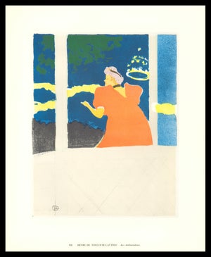1974 Henri De Toulouse-Lautrec Collotype "Aux Ambassedeurs" (At the Ambassadors)