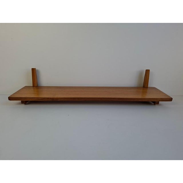 Mid-Century Wooden Wall Shelf, Czechoslovakia, 1960s For Sale - Image 17 of 18