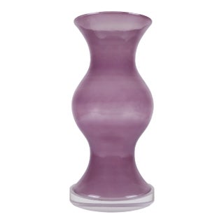 Kandice Glass Hurricane on Acrylic Base, Orchid For Sale