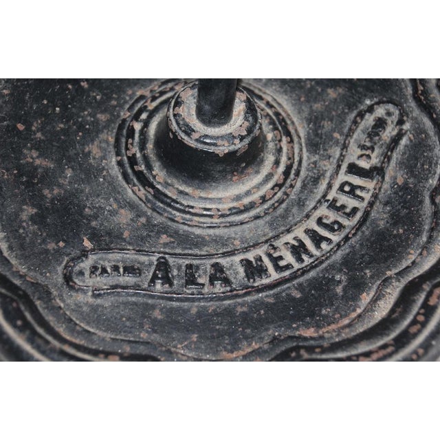 Black Cast Iron Umbrella Stand or Walking Cane Holder, 1890s For Sale - Image 9 of 18