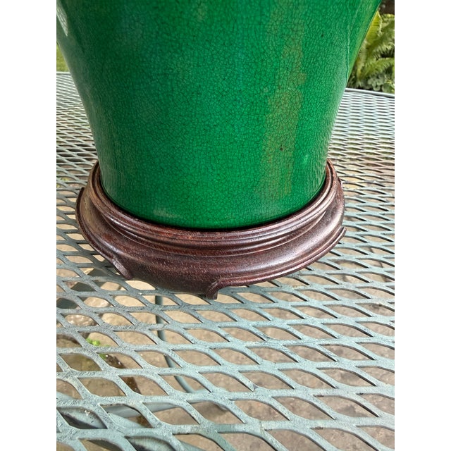 Antique 18th Century Chinese Green Glaze Porcelain Vase Yongzheng Mark For Sale - Image 10 of 15