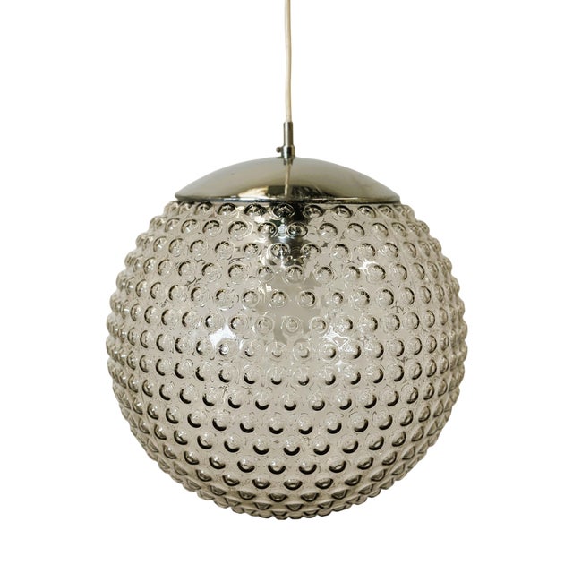 Space Age Glass Pendant Lamp by Rolf Krüger for Staff, Germany For Sale
