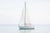 Contemporary Soft Coastal Sailboat, Minimalist Seascape Art Print, 36″ × 24″ For Sale - Image 3 of 6