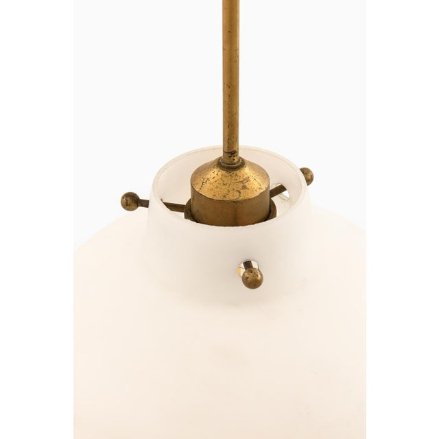 Vintage Hanging Lamps in Brass from Hans Bergström, 1950s, Set of 2 For Sale - Image 3 of 7