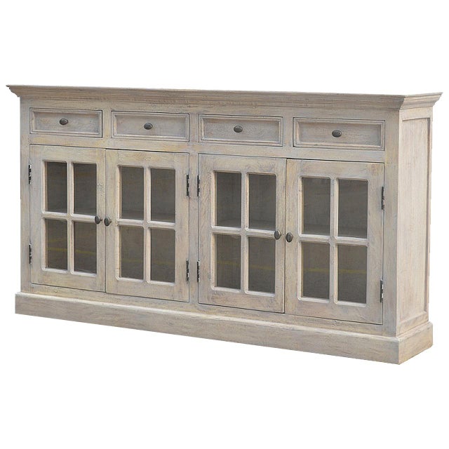Handcrafted from solid mango wood using an intricate acid-wash technique, this sideboard reveals a naturally aged patina....
