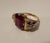 Rococo Amtique 18kt Gold Ring with Garnet and Precious Stones, 1890s For Sale - Image 3 of 18