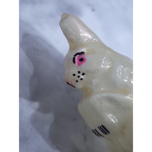 1960s Mid-Century European Glass Rabbit Clip Ornament For Sale - Image 5 of 10