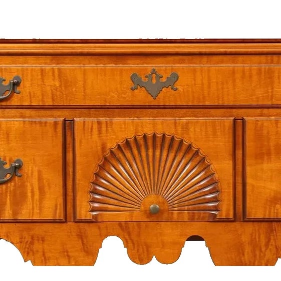Tiger Maple Highboy Benchmade by David LeFort of Hanover Massachusetts For Sale - Image 9 of 12