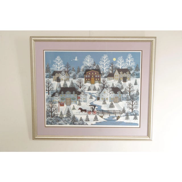 Vintage Original Print by Jane Wooster Scott (American, b. 1920), 'Doc's Race with the Stork', Signed on the Lower Right,...