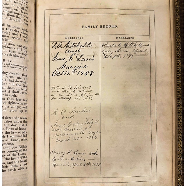 Antique Old & New Testaments Bible From 1855 For Sale - Image 9 of 12
