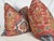 Transitional Colefax & Fowler "Floriana" in Red 22" Pillows-a Pair For Sale - Image 3 of 3