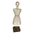 1960s Vintage French Boho Chic Tabletop Tole Mesh Tabletop Mannequin Sculpture For Sale