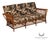 Antique Split Reed Rattan Sofa For Sale