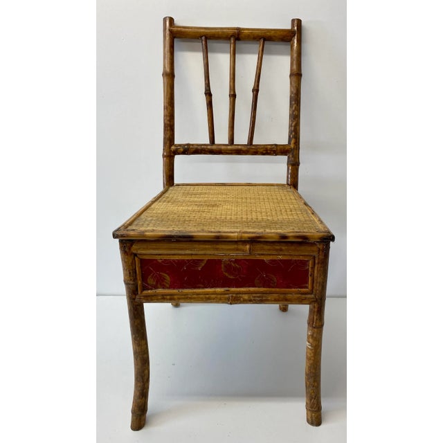 Late 19th Century Bamboo & Cane Victorian Bedroom Chair C.1890 For Sale - Image 12 of 12