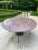 Metal Outdoor Round Granite Table For Sale - Image 7 of 11