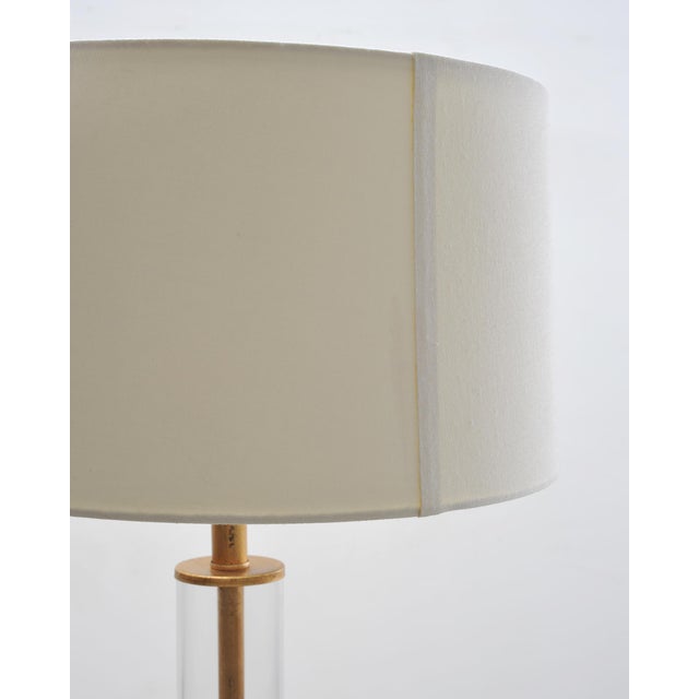Late 20th Century Pair of Charles Hollis Jones Style Lucite Column Floor Lamps For Sale - Image 15 of 17