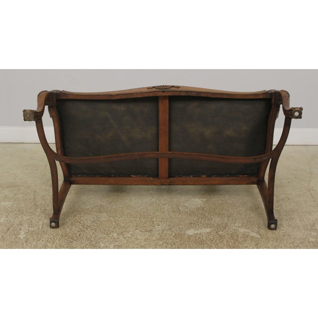 English Queen Anne Walnut Double Back Settee For Sale - Image 12 of 13