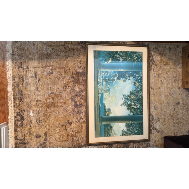 1920s Original 1922 Maxfield Parrish "Daybreak" Lithograph in Period Art Deco Frame For Sale - Image 5 of 8