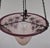 French Art Deco Pendant Light by Le Verre Francais Schneider - 1925 Cameo Chandelier France For Sale - Image 11 of 12