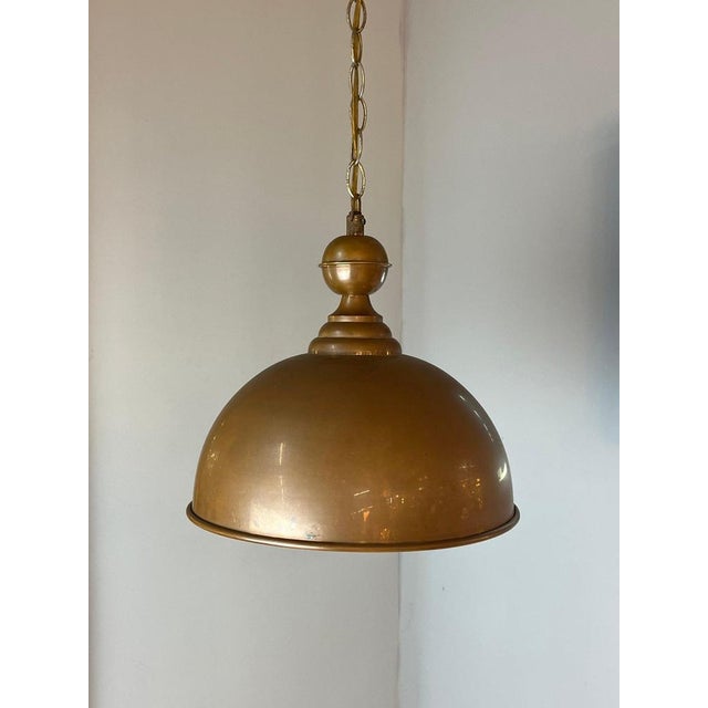 Copper Hanging Lamp with Chain For Sale - Image 11 of 11