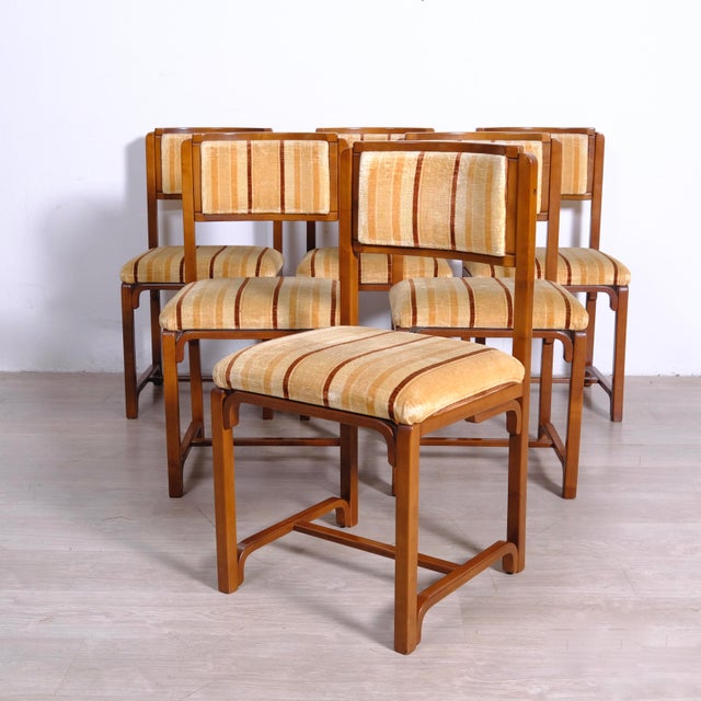 Vintage Italian Chairs in Solid Wood, 1980s, Set of 6 For Sale - Image 15 of 18