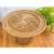 1960 Woven rattan round side table Comes with large glass table top, I bought the top off Amazon, bought it to cover and...