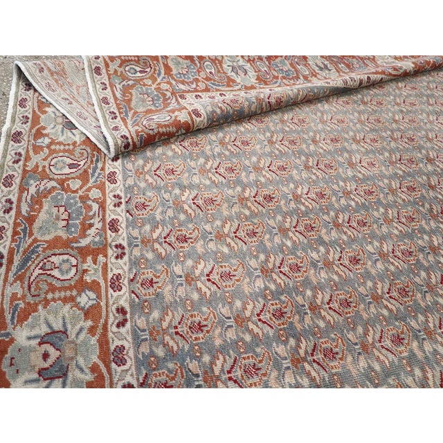 Slate Gray Galerie Shabab Collection Mid-20th Century Turkish Sivas Accent Rug For Sale - Image 8 of 8