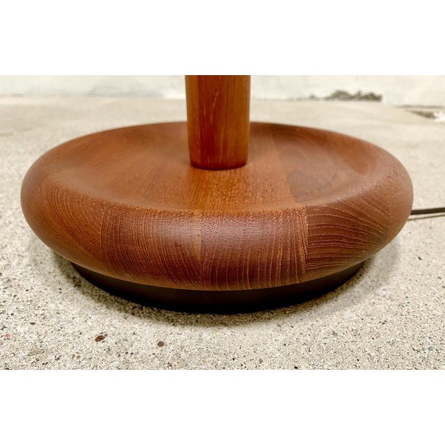 1960s Floor Lamp in Solid Teak with integrated Uplight from Domus, 1960s For Sale - Image 5 of 18