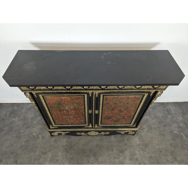 Wood Napoleon III Boulle Marquetry Buffet For Sale - Image 7 of 18