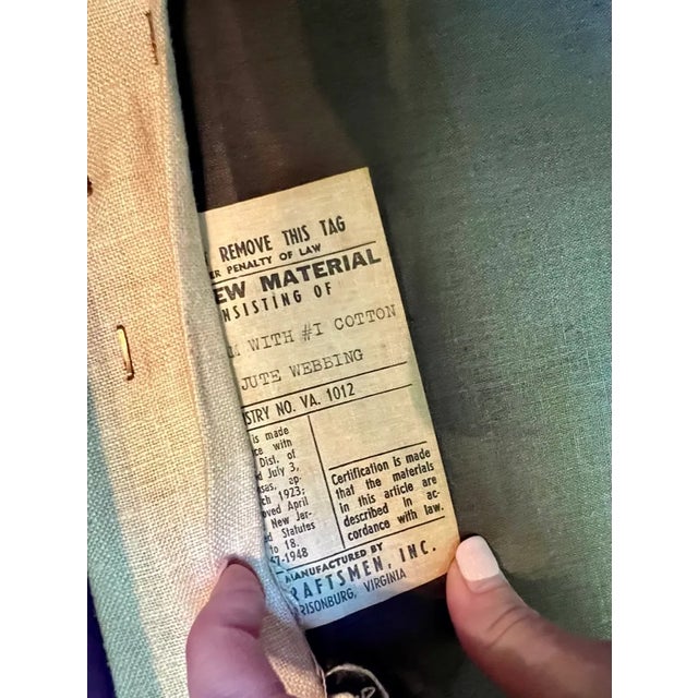 Virginia Craftsmen Corner Chair-Handstitched Crewel Seat-Colonial Style-Cottage For Sale - Image 10 of 11