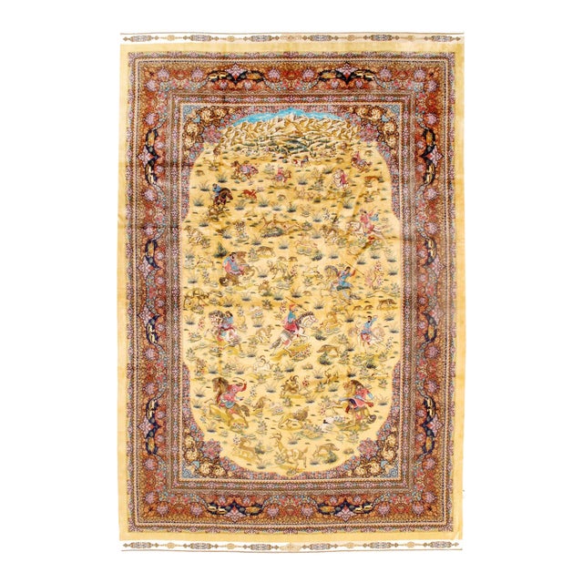 Pasargad DC Exquisite Design Paris Palace Fine Power Loom v. Silk Rug For Sale