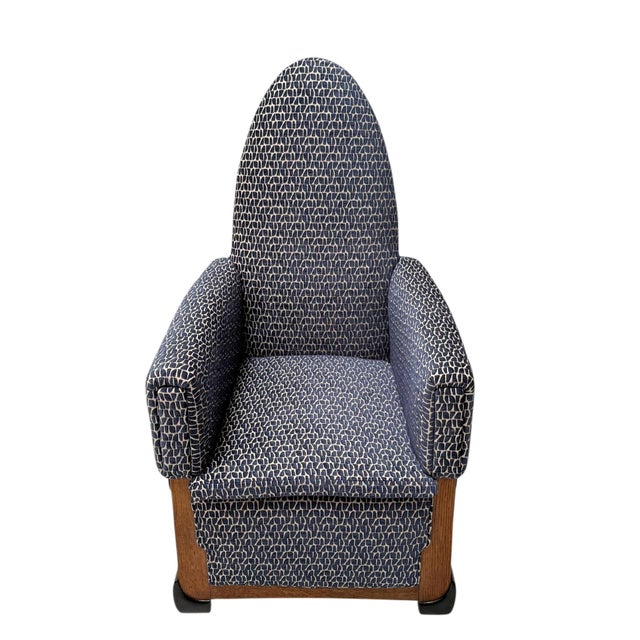 Art Deco Lounge Chair in Oak and Macassar Ebony by Paul Bromberg, 1927 For Sale - Image 8 of 14