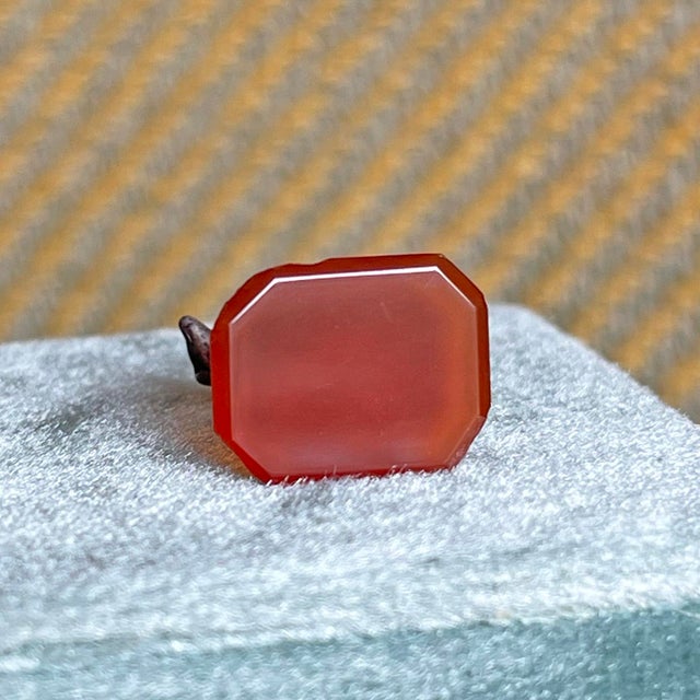 French Silver Dog Fob on Carnelian Base, C. 1780 For Sale - Image 9 of 11