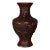 Antique Carved Chinese Figural Cinnabar Vase For Sale