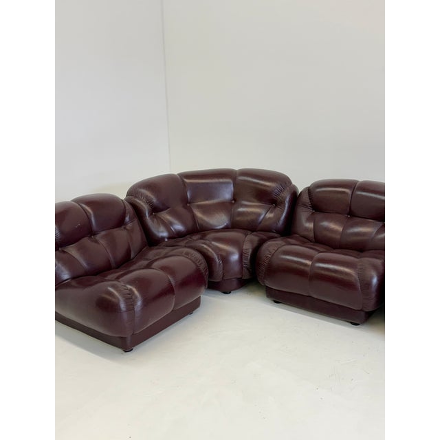 Mid-Century Modern Nuvolone Modular Sofa by Rino Maturi for Mimo Padova, 1970s, Set of 4 For Sale - Image 3 of 12