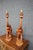 Mid-Century Modern Carved Walnut & Oak Elephant Table Lamps For Sale - Image 3 of 8