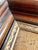 Antique Deep Dark Wood Picture Frame With Gold Detail, Wood Back 12x14” For Sale - Image 4 of 13