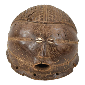 Early 20th Century Tabwa Helmet Mask
