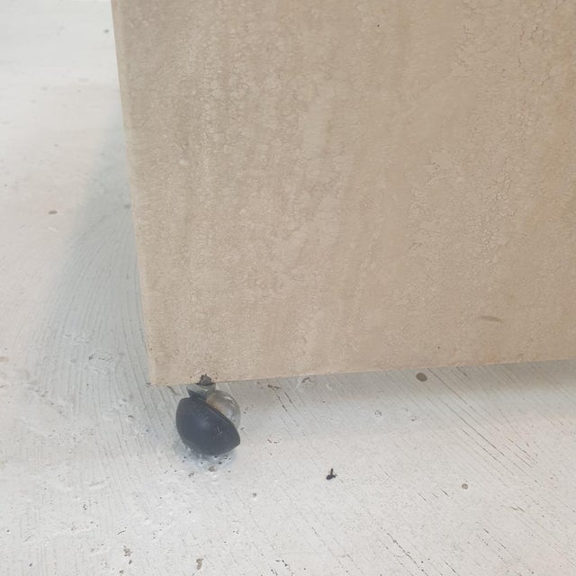 Italian Travertine Nesting Tables, 1980s, Set of 3 For Sale - Image 14 of 17