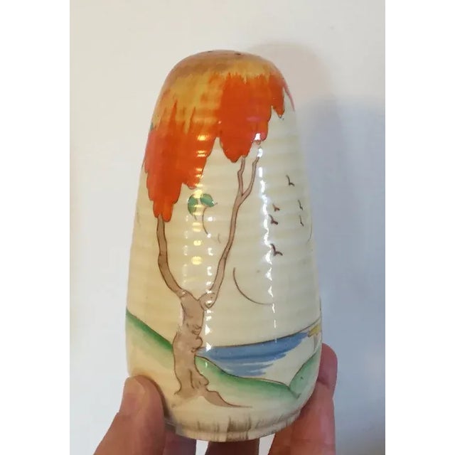 Clarice Cliff Art Deco Pottery Sugar Shaker or Muffineer For Sale - Image 9 of 13