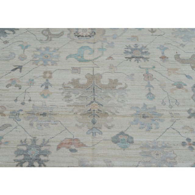 Oushak Rug 12'4" x 18'9" #17173 For Sale In Houston - Image 6 of 8