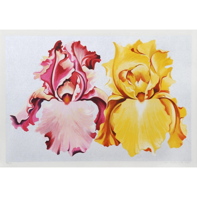 Pink and Yellow Irises Lowell Blair Nesbitt American (1933–1993) Date: Circa 1980 Screenprint, signed and numbered in...