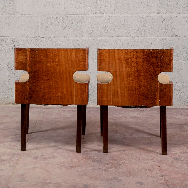 Art Deco Armchairs, Italy, 1920s, Set of 2 For Sale - Image 9 of 18