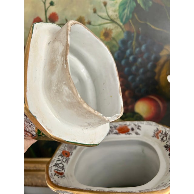 Early 19th Century Mason’s Ironstone Muscovy Duck & Canton Alcove Vase and Cover For Sale - Image 10 of 16