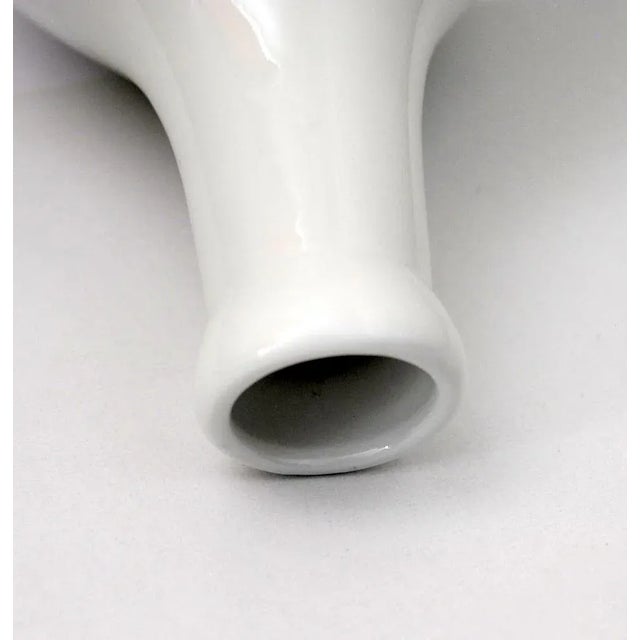 Japanese Porcelain Bottle Vase Blue White Inscribed and Marked For Sale In Salt Lake City - Image 6 of 11