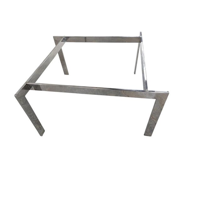 Late 20th Century Mid Century Modern Fritz Hansen Style Beveled Glass Top Coffee Table For Sale - Image 5 of 9